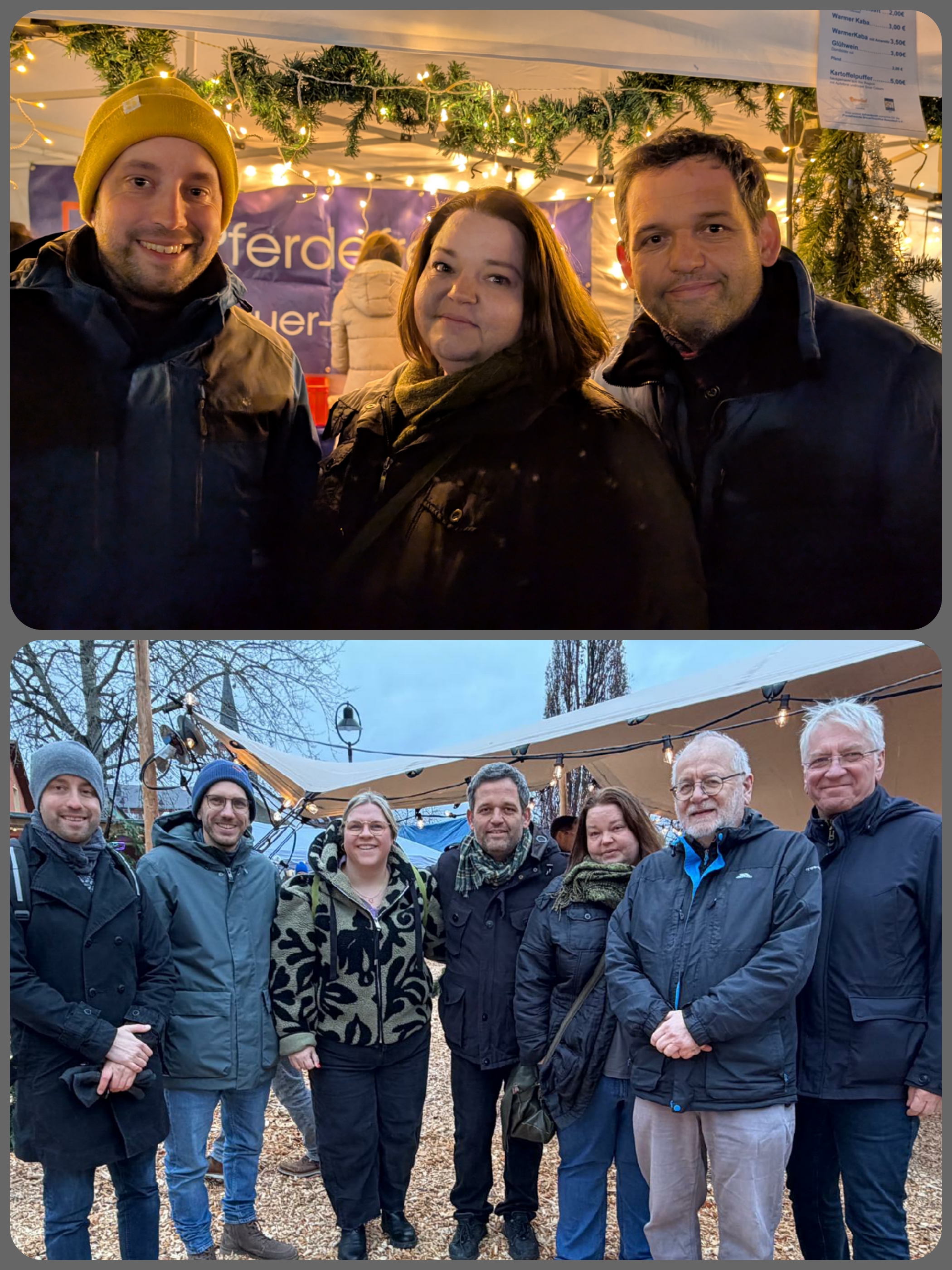 Die CDU auf den Weihnachtsm�rkten in Ro�dorf und Gundernhausen