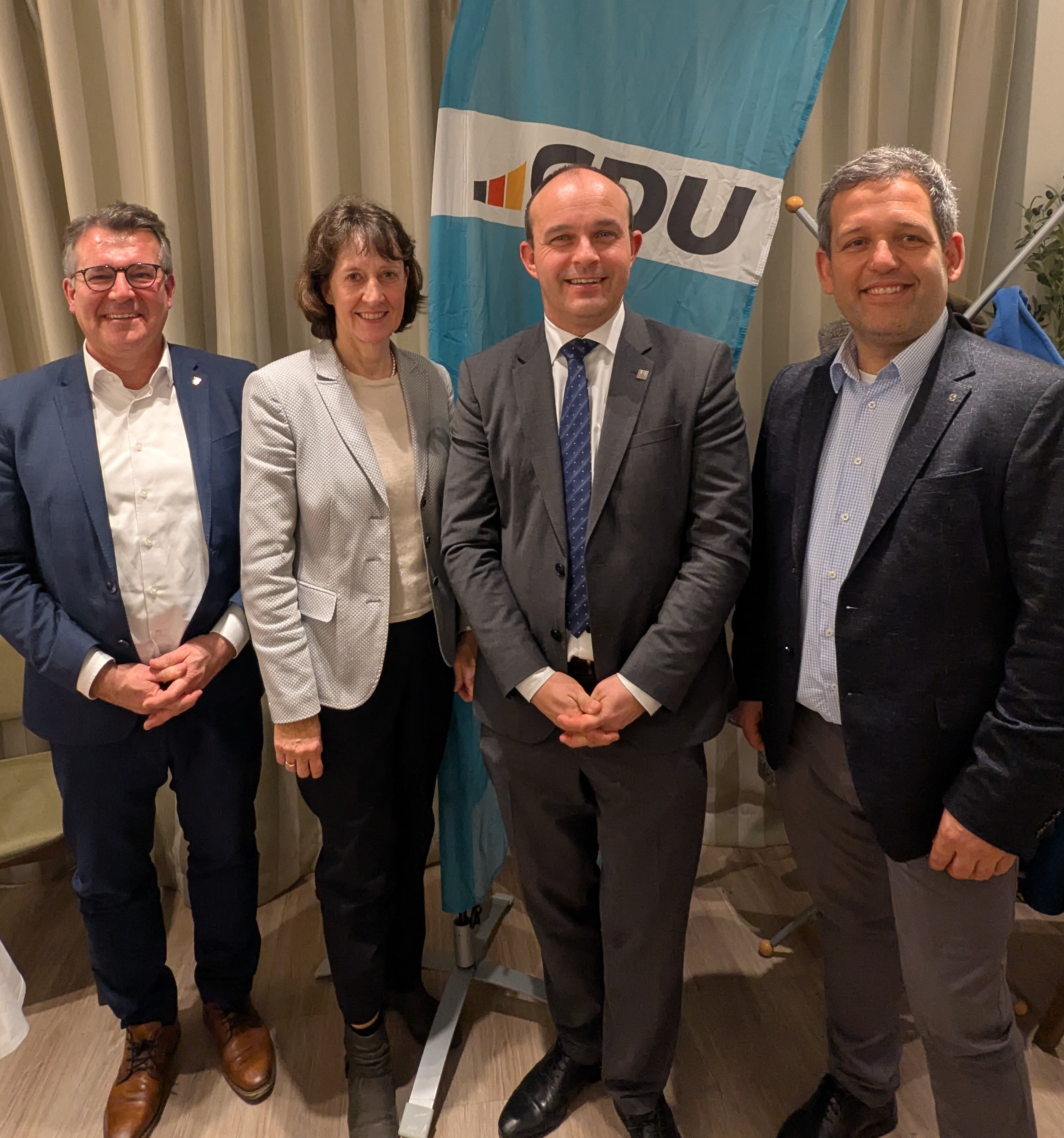 v.l.n.r. Peter Franz, Dr. Astrid Mannes, Lutz K�hler und Harald Hanstein 