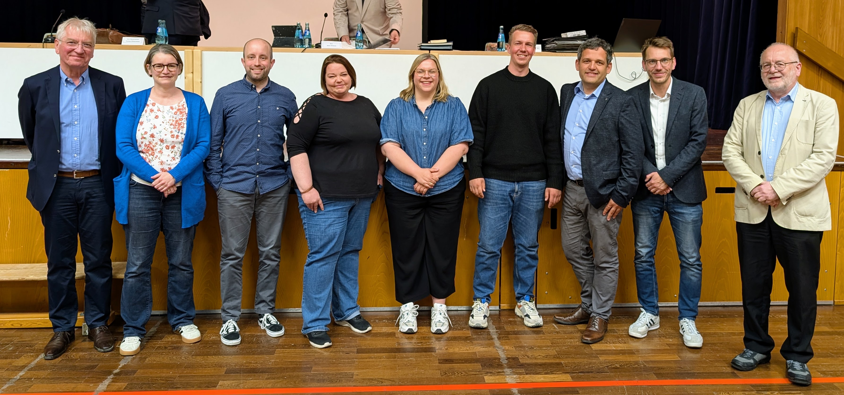 Neu gew�hlte CDU-Fraktion und Beigeordnete