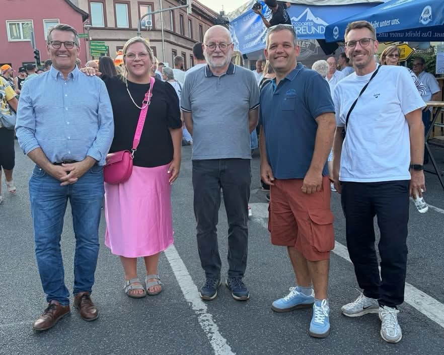 v.l.n.r.: Peter Franz (M.d.L.), Laura Schaab, Dr. Hans-Joachim Lutz, Harald Hanstein, Philipp J�hn